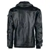 Men Black PU Leather Men Jacket