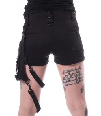 Women Gothic Shorts Mini Skirt Badass Babes Shorts For Women