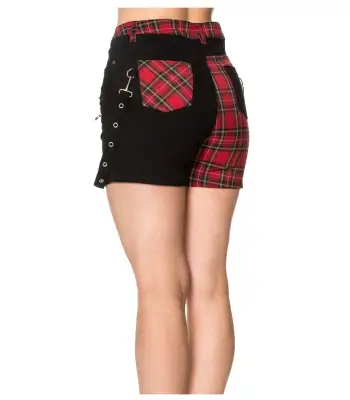 Punk Women Gothic Fashion Banned Badass Babes Shorts Women Skirt