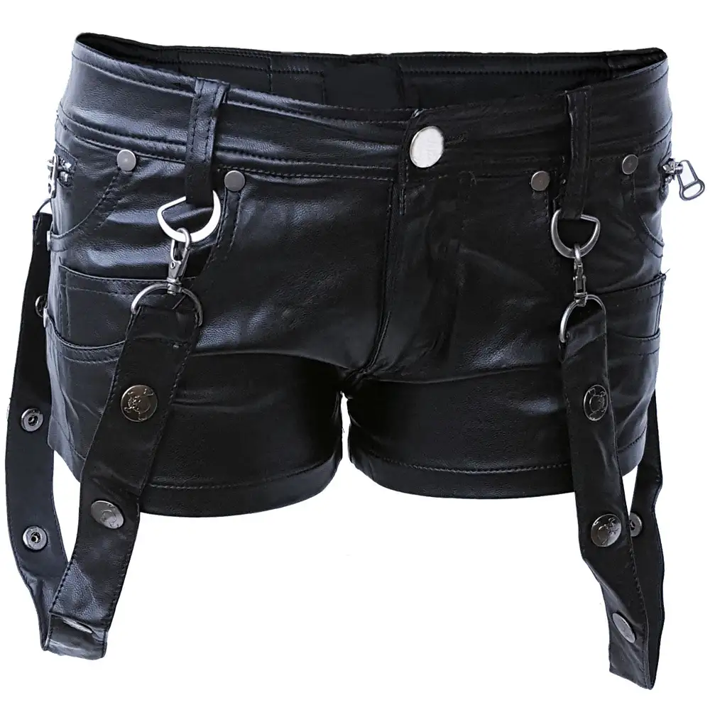 Women Gothic Hot Pant Fetish Art leather Short