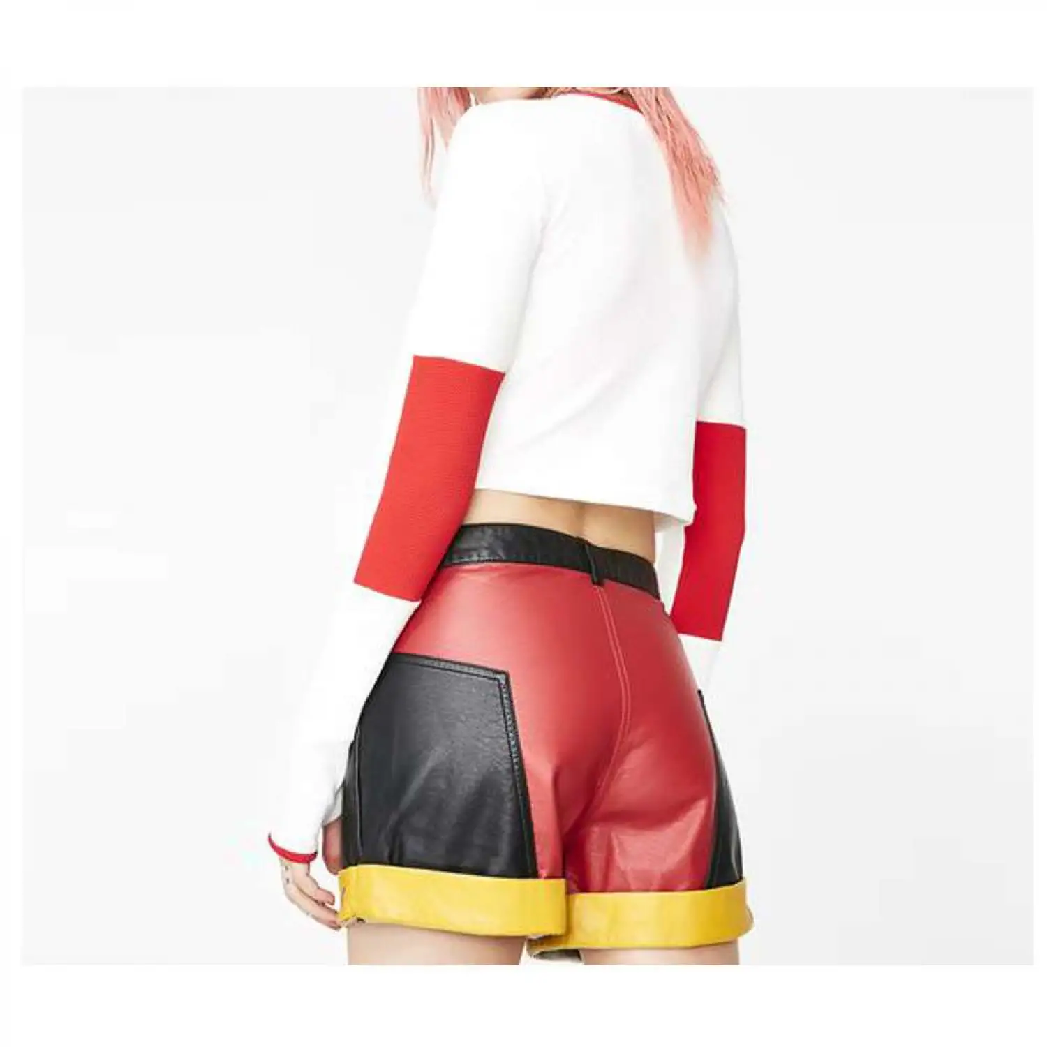 Women Tailgate Moto Short For Women Gothic Clothing Women Tailgate Moto Short For Women Gothic Clothing