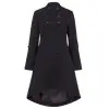 Women Wool Military Trench Gothic Coats | Goth Clothes