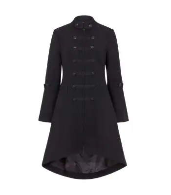 Women Wool Military Trench Gothic Coats