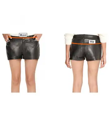 New fashion Women Ladies Genuine Leather Short Hot Pant Club Wear