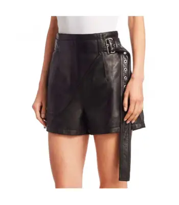 New fashion Women Ladies Genuine Leather Short Hot Pant Club Wear