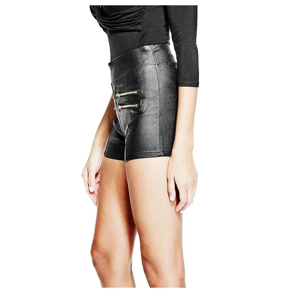 New Hot Womens Genuine Lambskin Leather Shorts Sports Ladies Pants