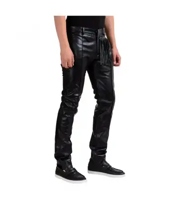 Punk Rock Goth Disco Club Leather Pant