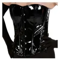 PVC Vinyl Overbust Corset Women