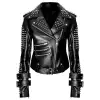 Women Punk Star Stylish Leather Gothic Jacket