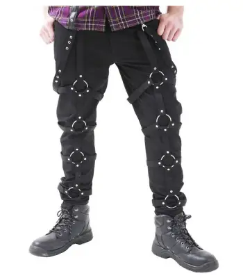 Harness Straps Punk Pants
