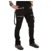 Men Long Pant with Strap and Zips | Gothic Clothing