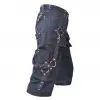Men Gothic Bondage Red Thread Short