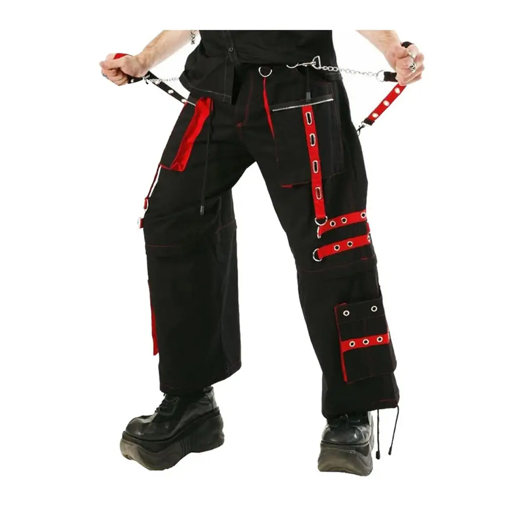 Gothic Alternative Baggy Pant Punk Men 2 in 1 Transformer Trousers