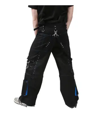 Blue Threads Cyber Trousers Goth Alternative Baggy Punk Pants