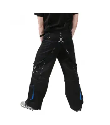 Blue Threads Cyber Trousers Goth Alternative Baggy Punk Pants
