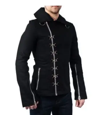 Asymmetric Side Zipper Gothic Jacket