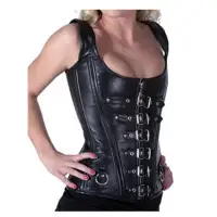 Women Gothic Over Bust Corset Steel Boned Authentic