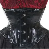 Underbust Vinyl PVC Gothic Corset