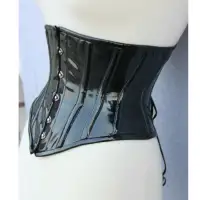 Black PVC Corset Women