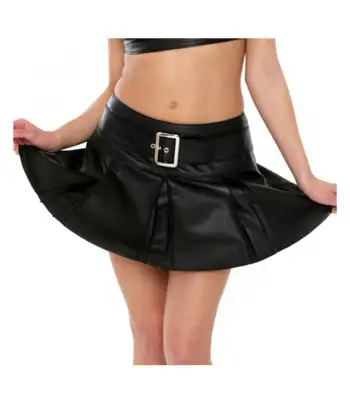 Women Fetish Nighty Leather Gothic Skirt