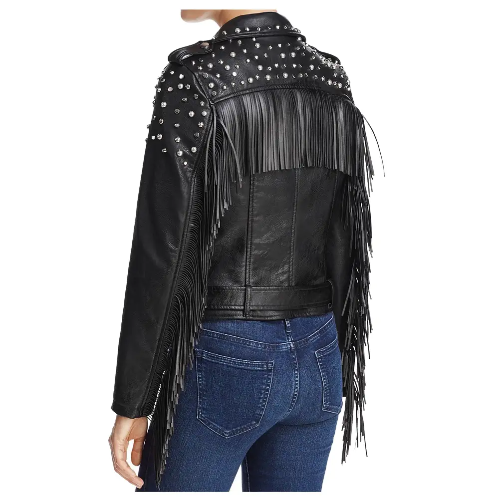 Women Gothic Fashion Leather Biker Style Jacket