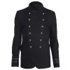 Men Military Style Wool Officer Coat Jacket | Gothic Clothing