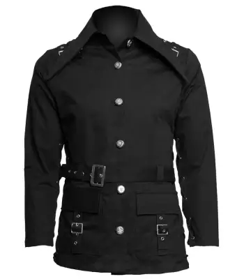Gothic Military Officer Buckle Coat