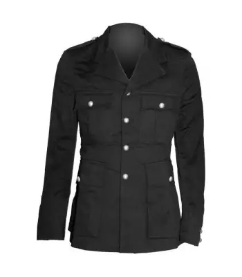 Commanding Gothic Military Jacket Officer Coat