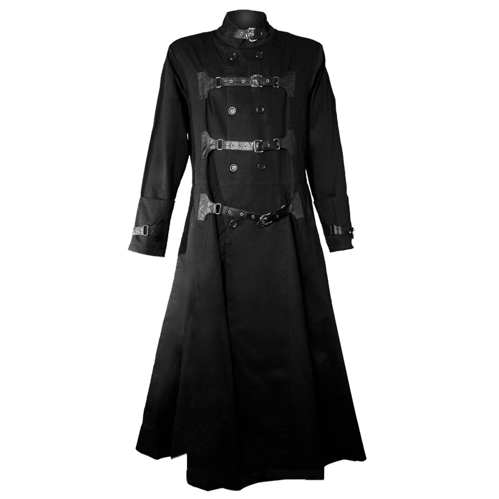 Gothic Clothing Hellraiser Men Long cotton Goth Coat