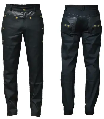 Asymmetric Panel Military Steampunk Pants