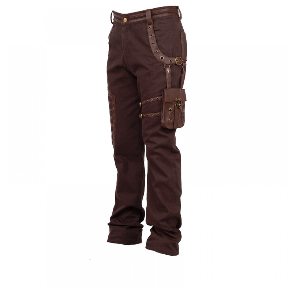 Steampunk Dystonia Brown Trouser With 