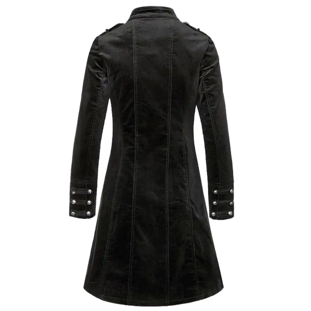 Velvet Braided Military Victorian Coat | Women's Hussar Jacket - Image 2