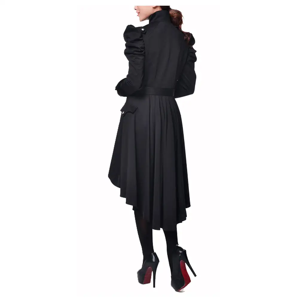 Women Victorian Style Gothic Trench Coat Women Goth Clothing