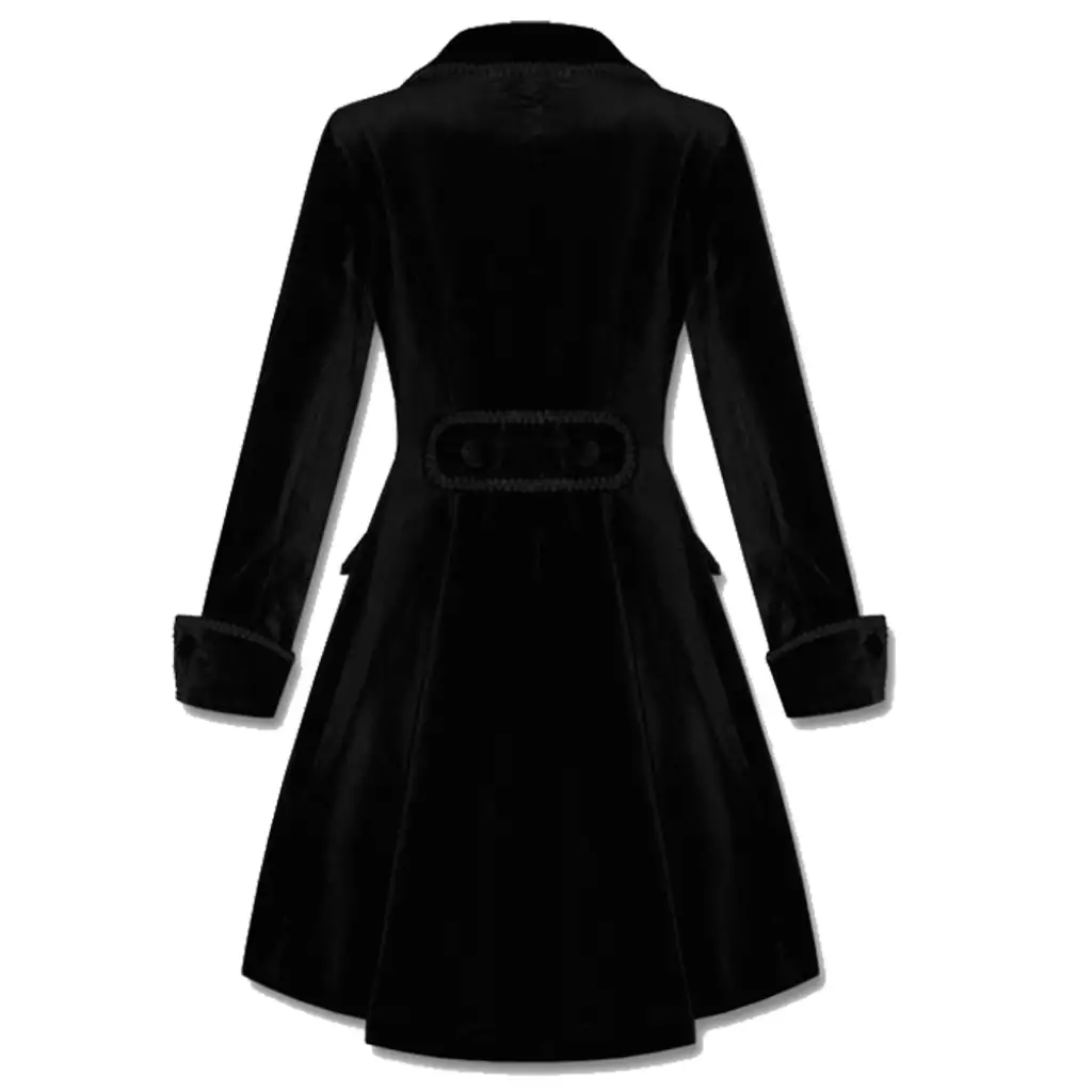 Velvet Frock Dress Victorian Coat | Women's Victorian Gothic Style - Image 3