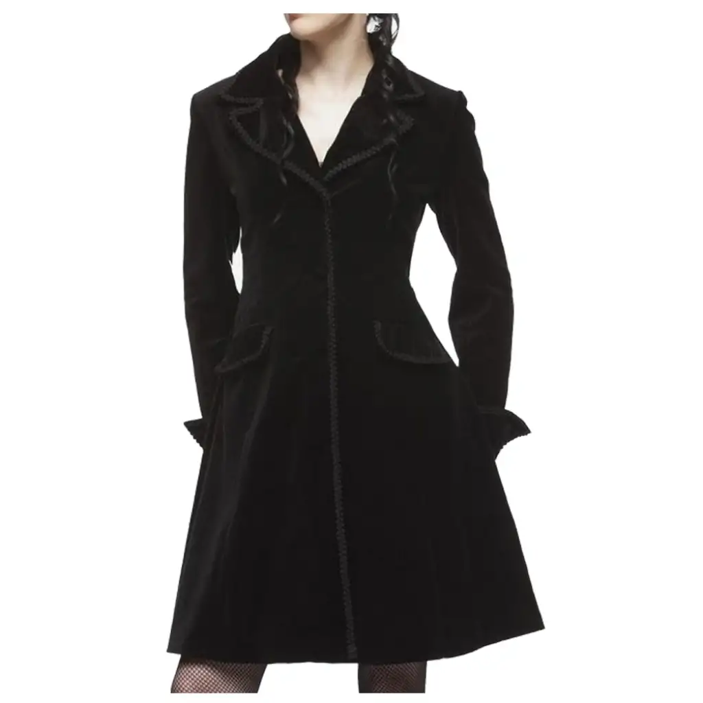 Velvet Frock Dress Victorian Coat | Women's Victorian Gothic Style - Image 2