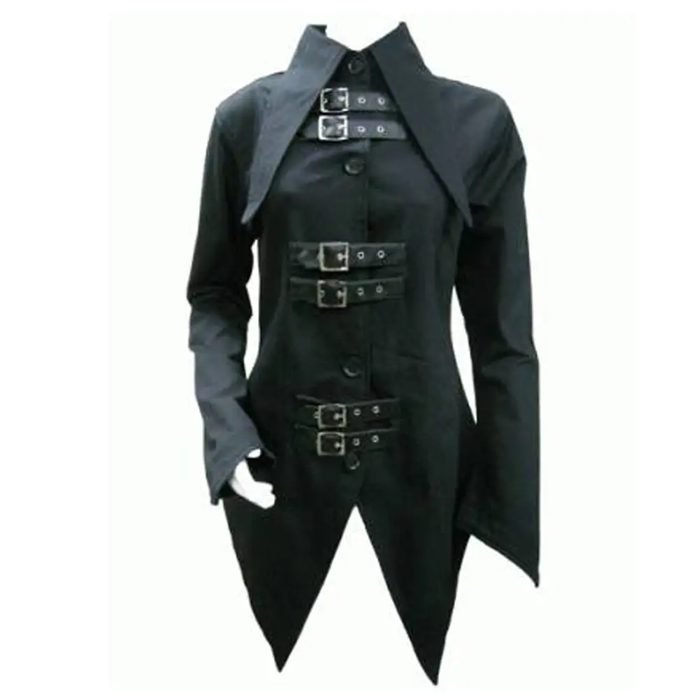 Women Fetish Coat Gothic Tail Jacket | Women Gothic Clothing