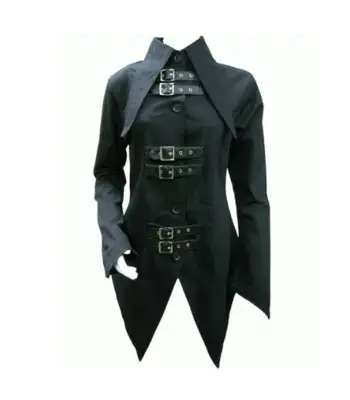 Women Fetish Coat Gothic Tail Jacket