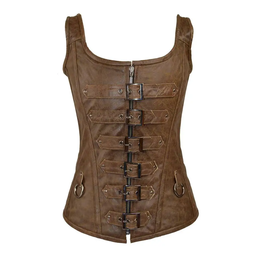 women over bust leather corset Gothic Corsets