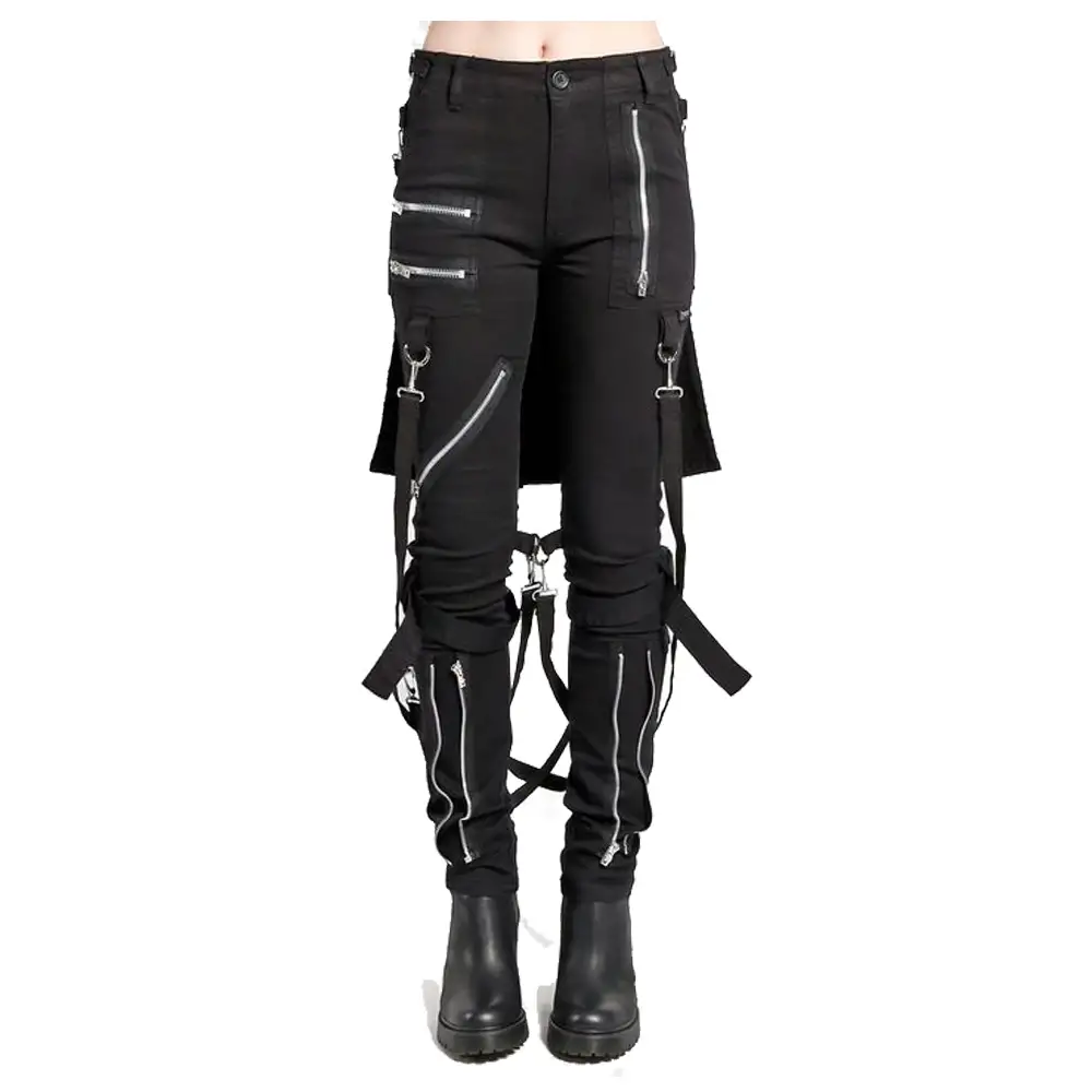 Women EMO Biker Gothic Pant Fetish Style Pants