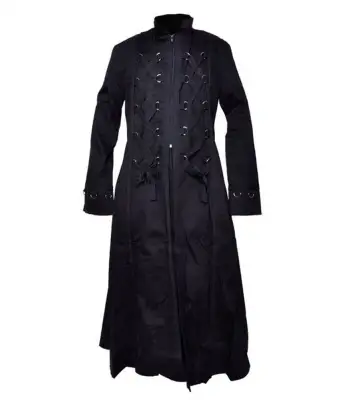 Jacquard Pattern Priest Victorian Coat