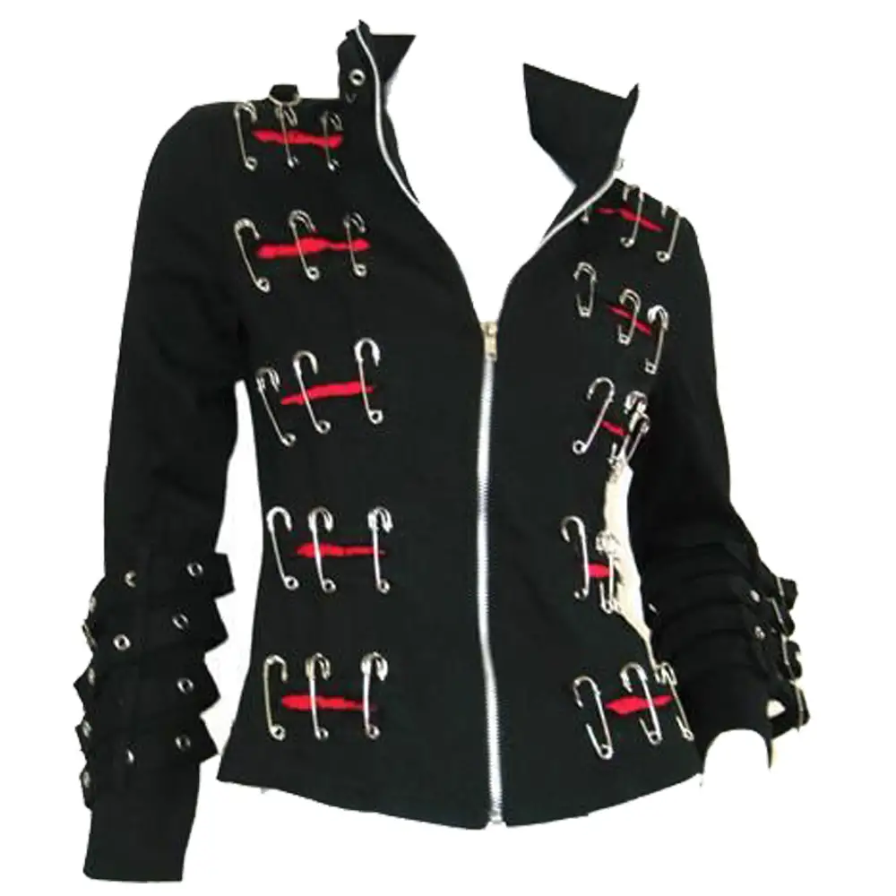 Men Safety pin Style jacket | Gothic Jackets