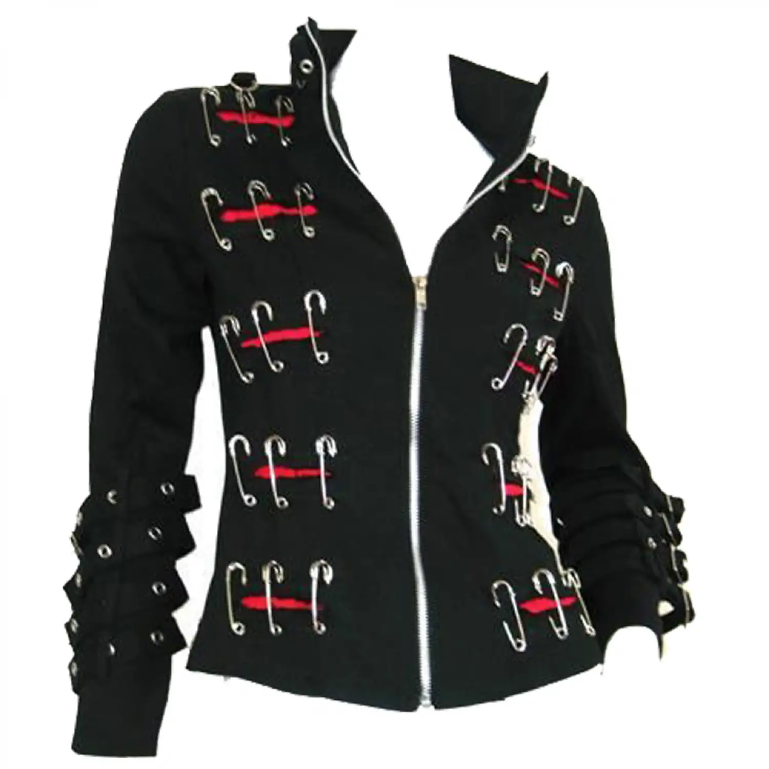Men Safety pin Style jacket | Gothic Jackets Men Safety pin Style jacket | Gothic Jackets