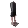 Women Black Leather Skirt Gothic Fishtail Zipper Skirt For Women