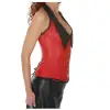 Women Red Leather Overbust Wear Corset Punk Bustier |Women Corsets