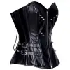 Women Leather Corset Gothic Sheep Leather Overbust Corset