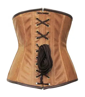 Women Steampunk Underbust Leather Gothic Corset