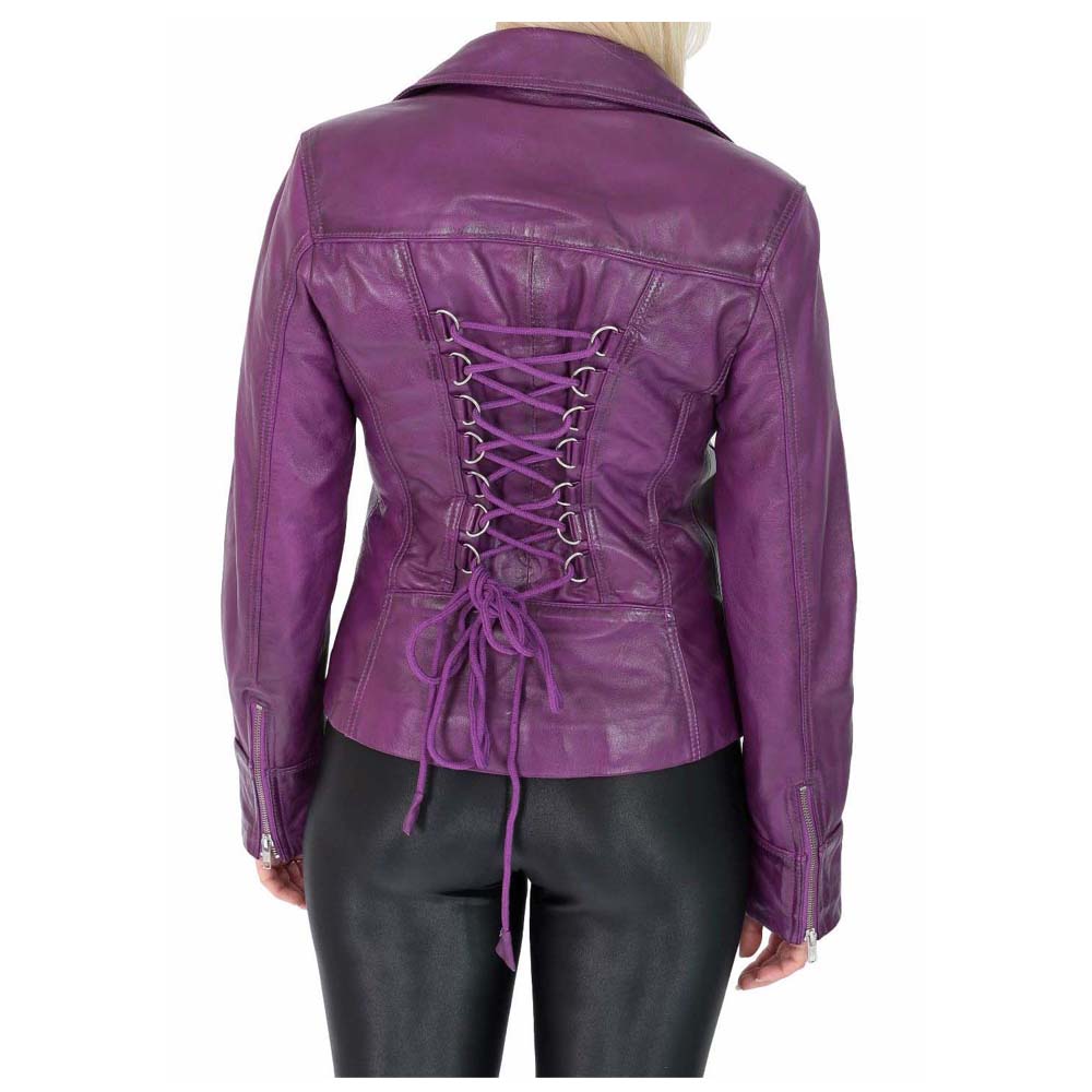 Back Laced Leather Gothic Jacket
