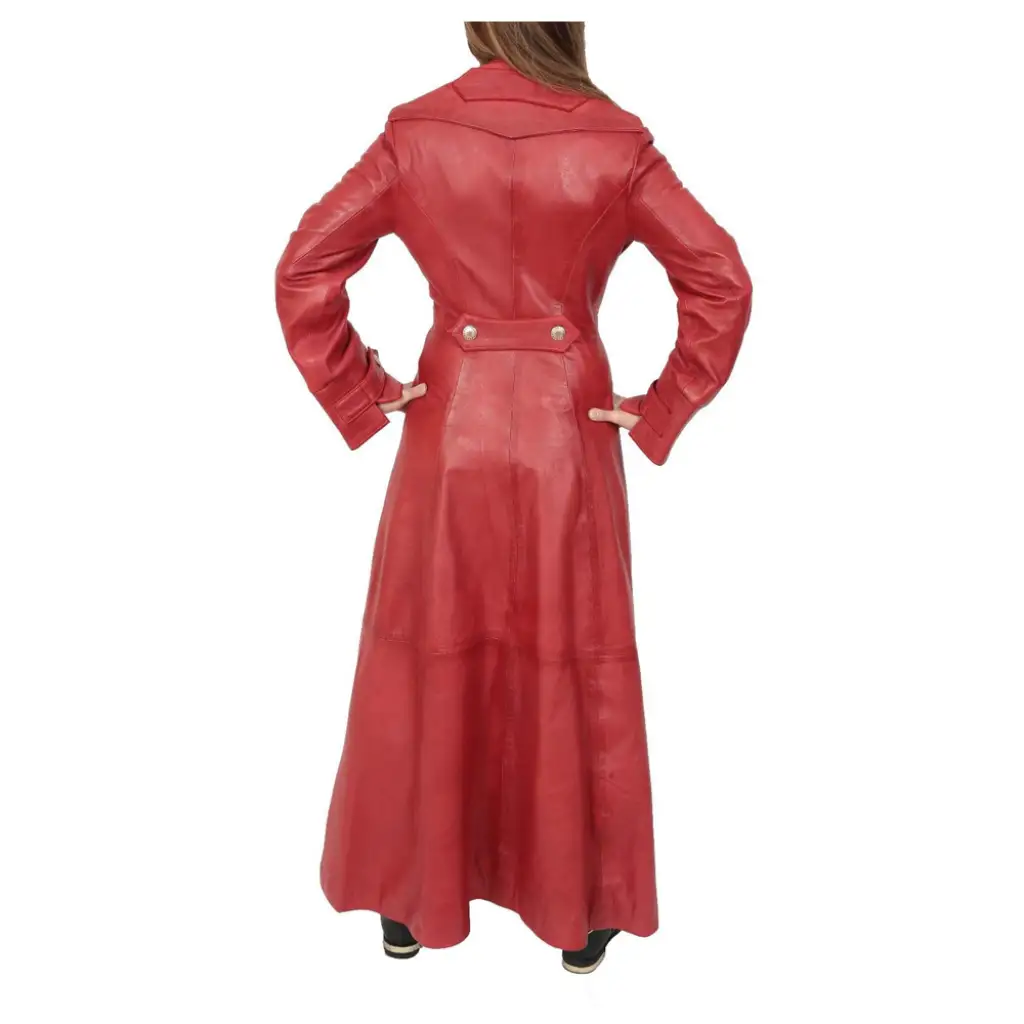 Men's Goth Military Style Double-breasted Long Coat main image 1