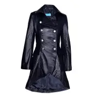 Women’s Gothic Corset Back Military Coat