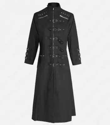 Industrial Gothic Psycho Trench Long Coat